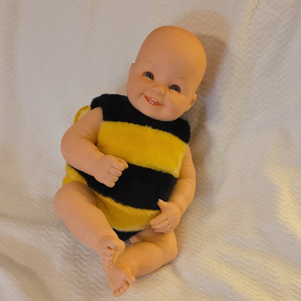 Striped Baby Doll in Yellow and Black Outfit